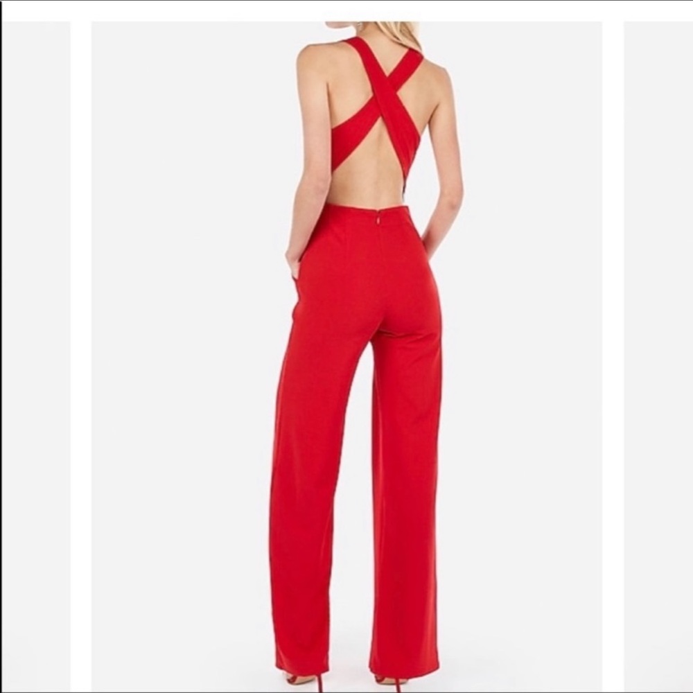 XS Red Express Jumpsuit. Only worn once